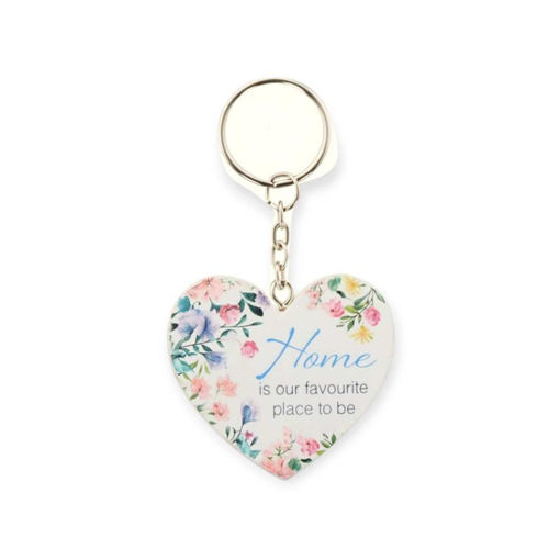 Picture of FLORAL KEYRING - HOME
